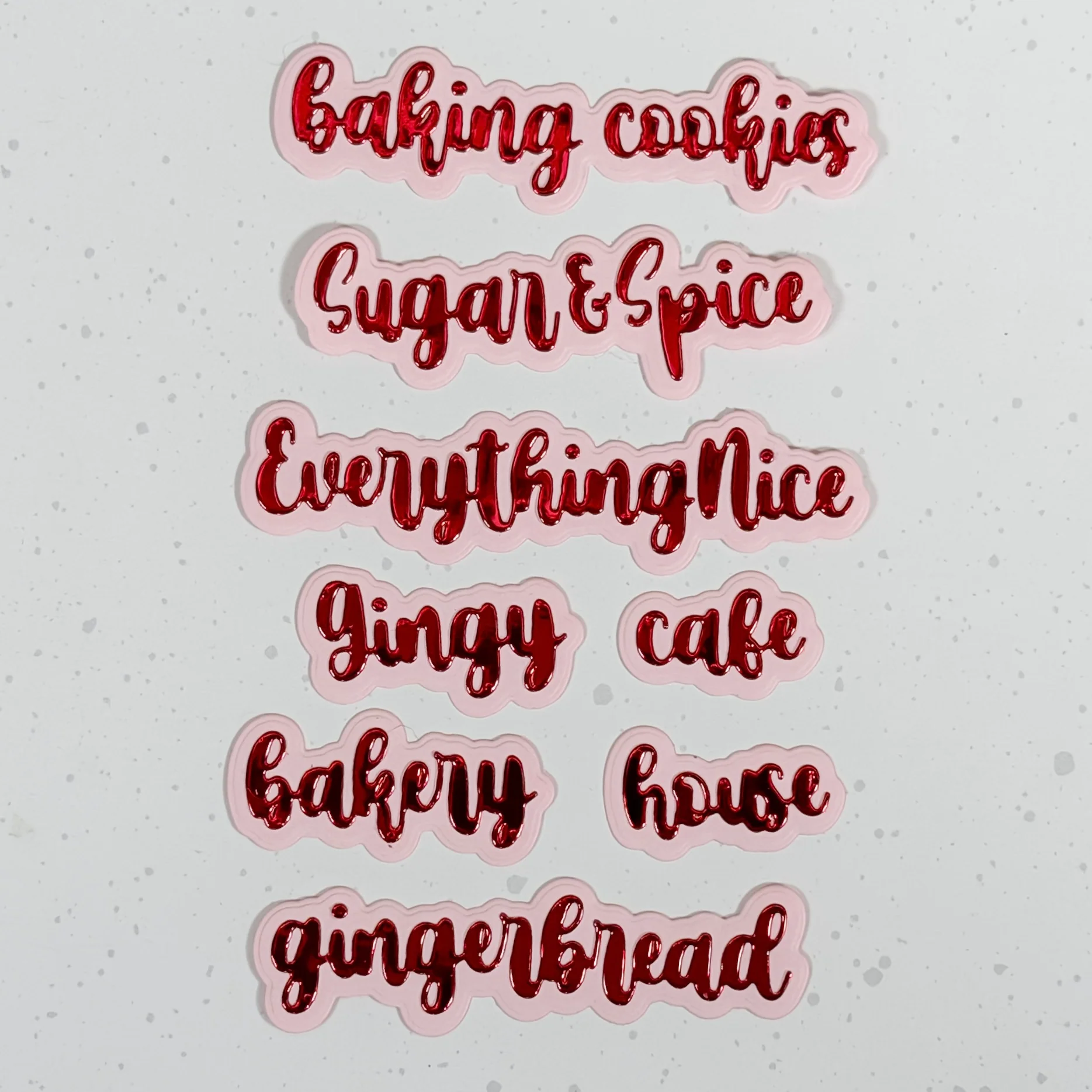 Gingerbread Script Words